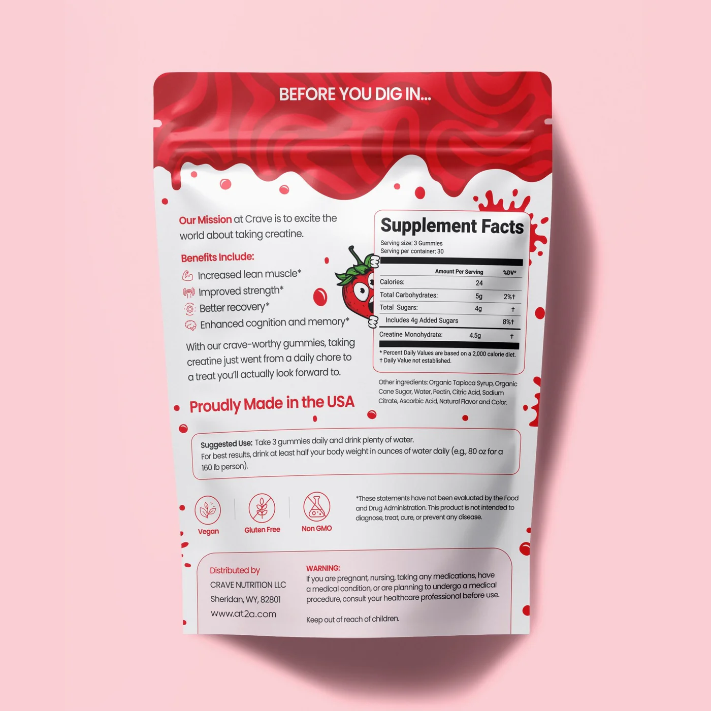 AT2A Creatine Monohydrate Gummies
