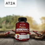 AT2A Berberine HCI 1200mg with Organic Ceylon Cinnamon - 120 capsules