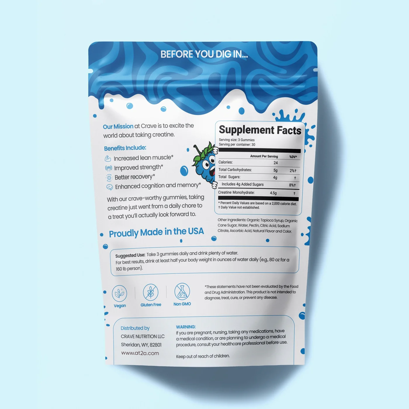 AT2A Creatine Monohydrate Gummies