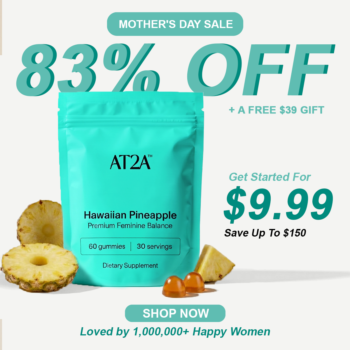 AT2A® Premium Feminine Balance Gummies
