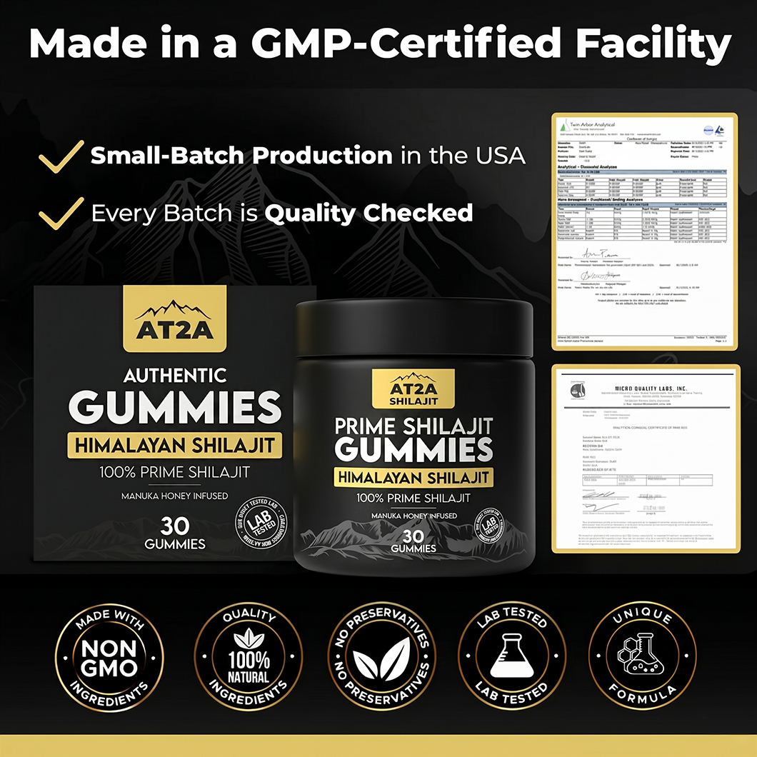 AT2A Prime Shilajit Gummies