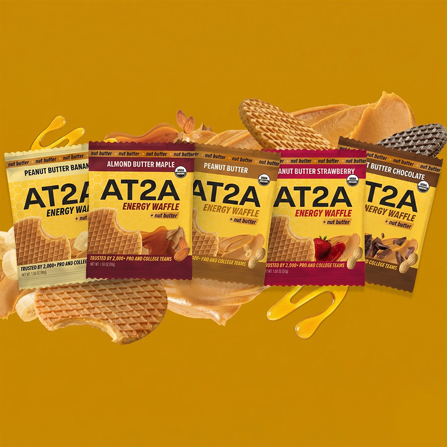 AT2A Nut Butter Energy Waffle Sampler Pack of 10